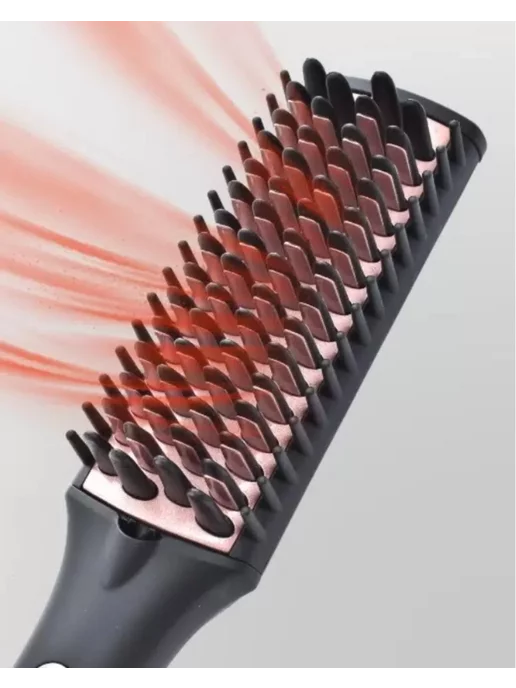 babyliss Профессиональная электрическая расческа утюжок V590, черный, фото 7