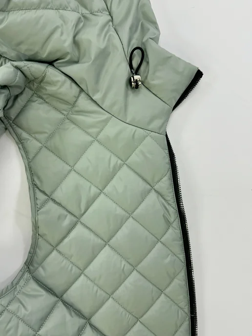BLOOM Fashion Жилет утепленный стеганый большие размеры, зеленый, фото 4