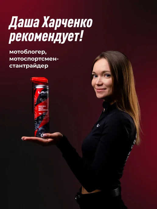 LAVR Смазка цепи дорожная для мотоцикла, для, фото 4