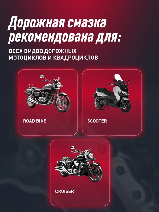 LAVR Смазка цепи дорожная для мотоцикла, для, фото 6