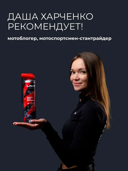 LAVR Смазка цепи дорожная для мотоцикла, 400 мл, фото 4