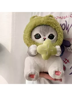 Милая игрушка "Кошка в капюшоне 23 см. shoping 213779009 купить за 510 ₽ в интернет-магазине Wildberries