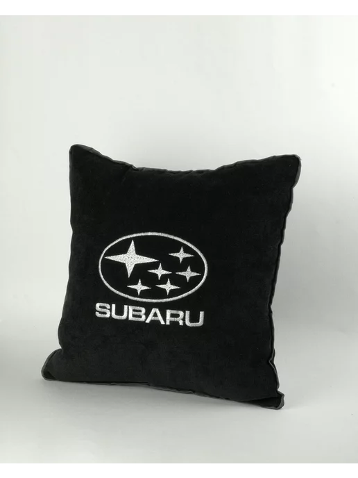 Dekos Подушка с вышивкой для автомобиля Subaru, черный, фото 3