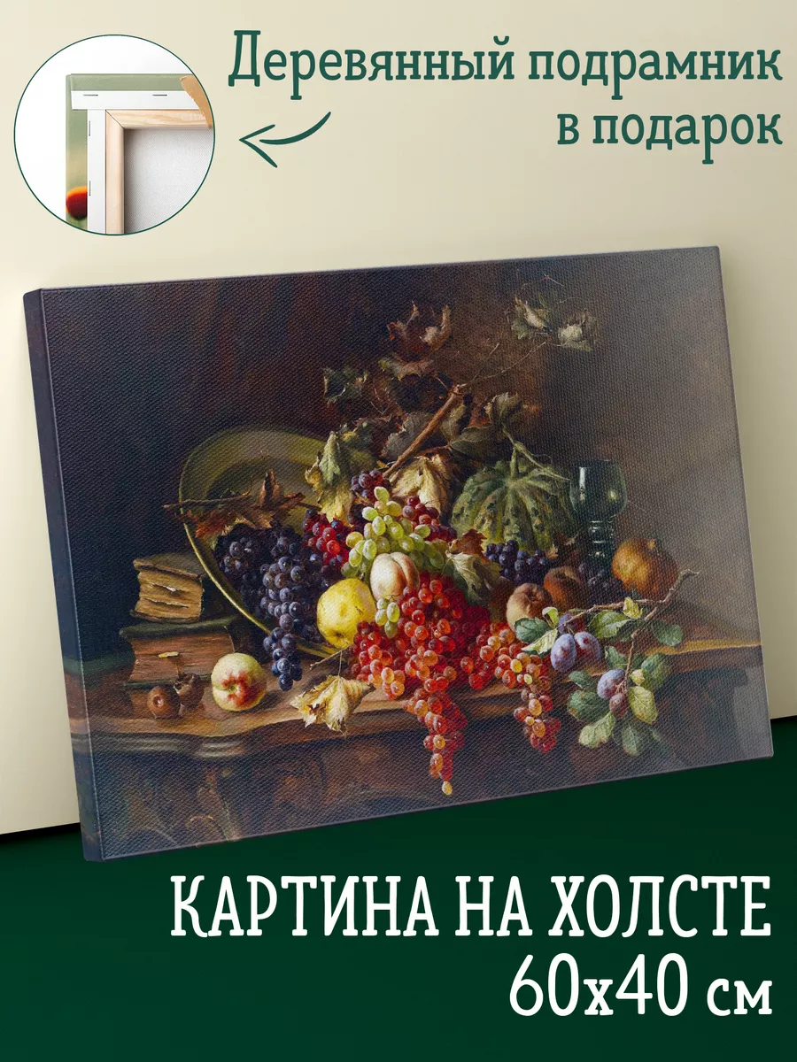 Картина на холсте Хоенбергер Франц Натюрморт с фруктами