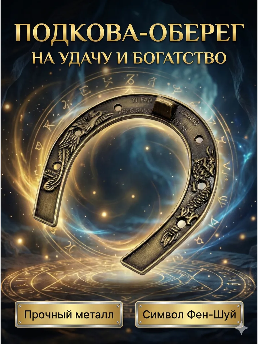 Подкова оберег талисман фен шуй