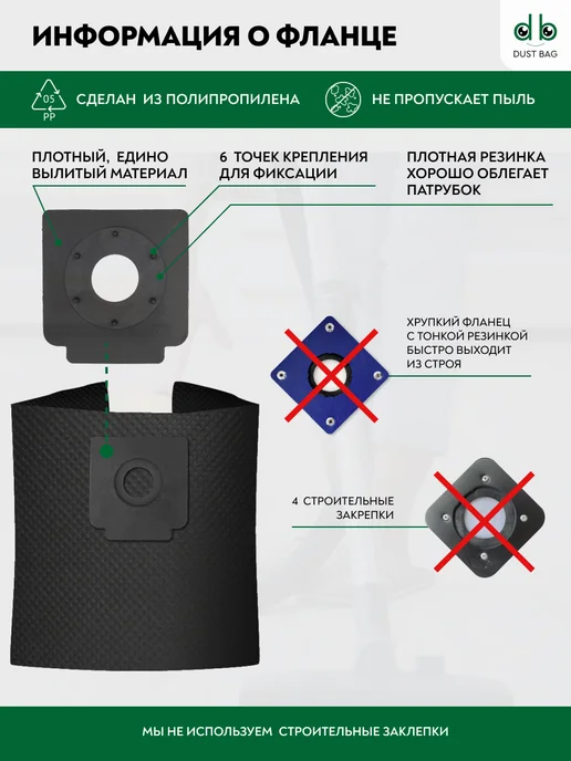 DUST BAG Мешок для пылесоса универсальный многоразовый, вариант, фото 3
