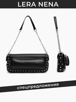 Сумка багет маленькая на плечо, на цепочке LERA NENA 213800565 купить за 7 122 ₽ в интернет-магазине Wildberries