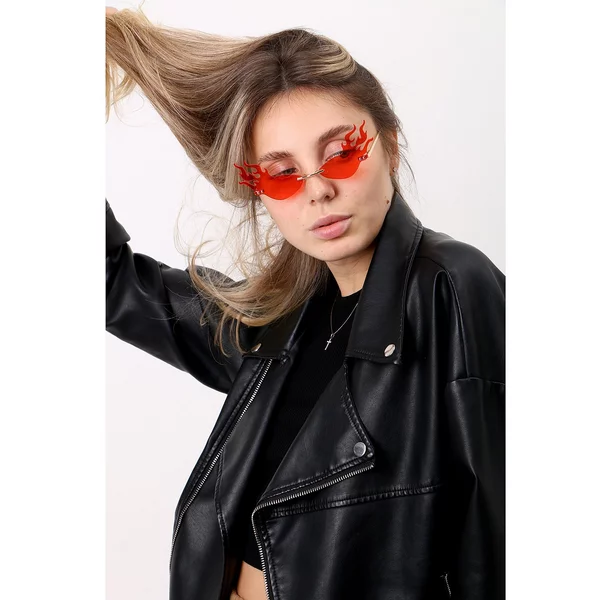 Очки женские в форме пламени