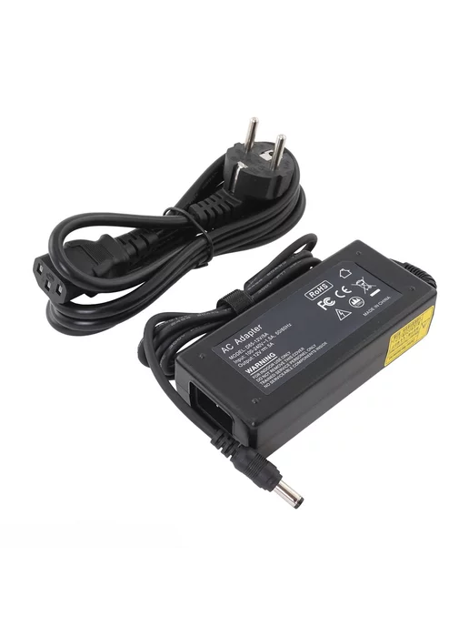 Нет бренда Блок питания для подсветки 12V 5A 60W 5.5х2.5 мм черный, 5A, 60W
