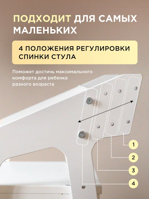 Коняша Растущий стул детский с подушками, серый, фото 6