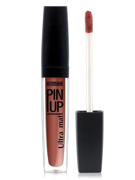 LUXVISAGE Блеск для губ PIN-UP ultra matt, тон 37 CAPUCCINO