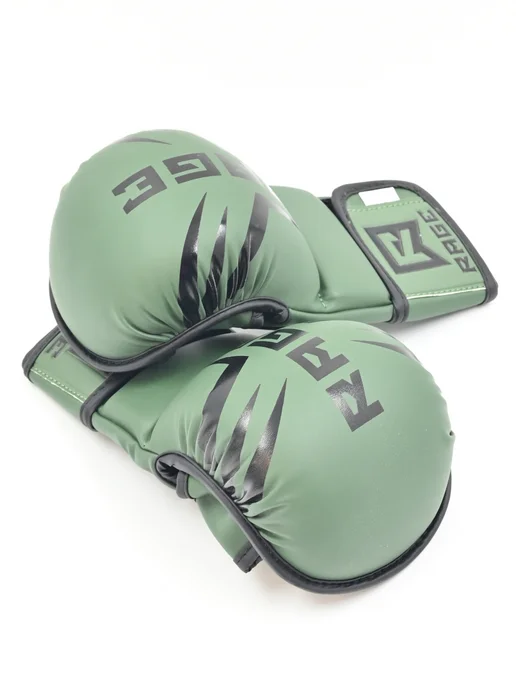 RAGE fight gear Перчатки крабы для ММА красный, зеленый, фото 2