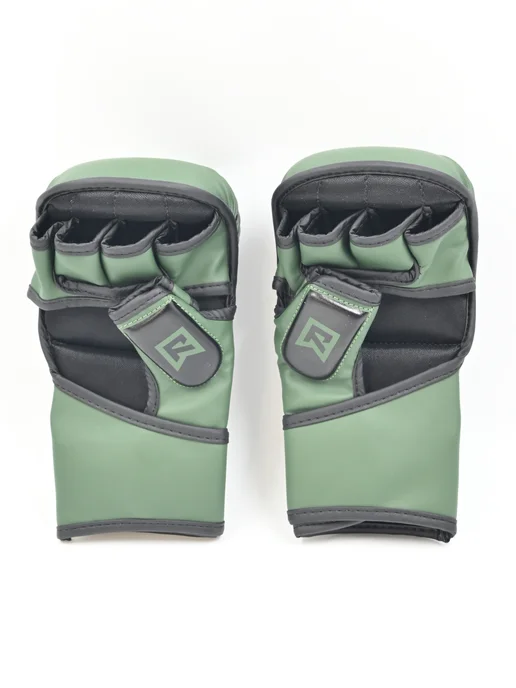 RAGE fight gear Перчатки крабы для ММА красный, зеленый, фото 4