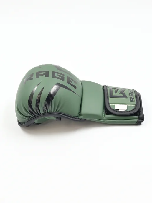 RAGE fight gear Перчатки крабы для ММА красный, зеленый, фото 6
