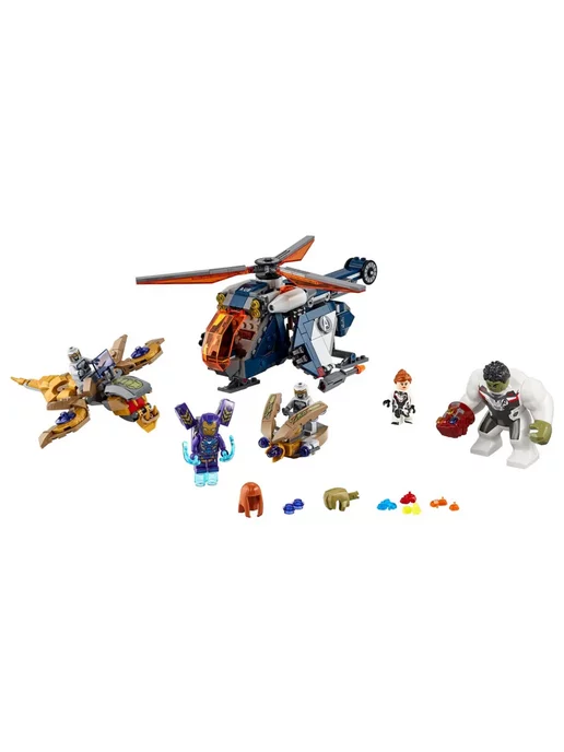 LEGO Конструктор Super Heroes - Спасение Халка на вертолёте, синий, фото 4
