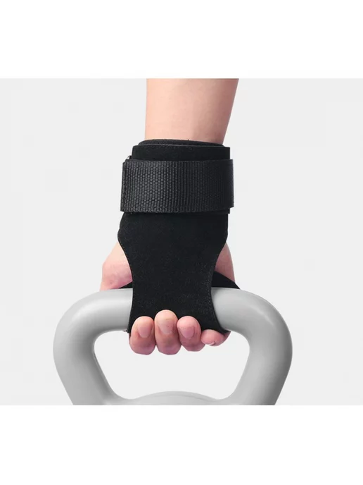MyPads Атлетические тяги кожаные, манжета на левую руку, черный, фото 3