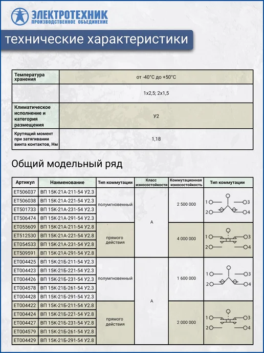 ЭЛЕКТРОТЕХНИК Путевой выключатель ВП 15К-21А-221-54 У2.8, IP54 ET512530, серый, фото 6