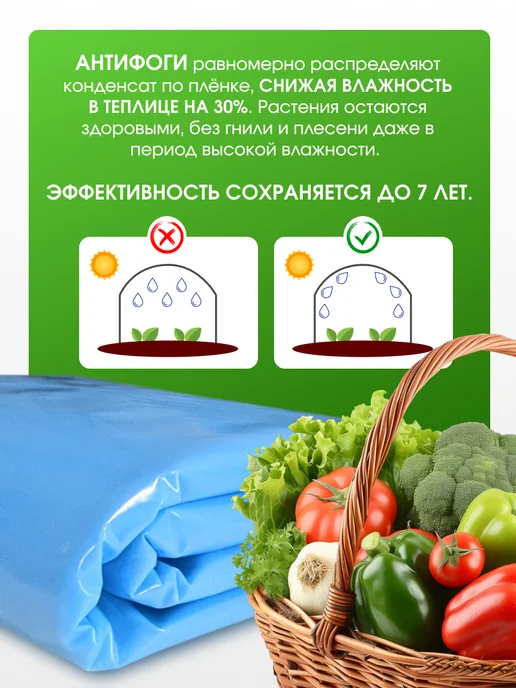 PALANTIR Пленка для теплиц и парников многолетняя 120 мкм 6х10, 6x10, фото 6