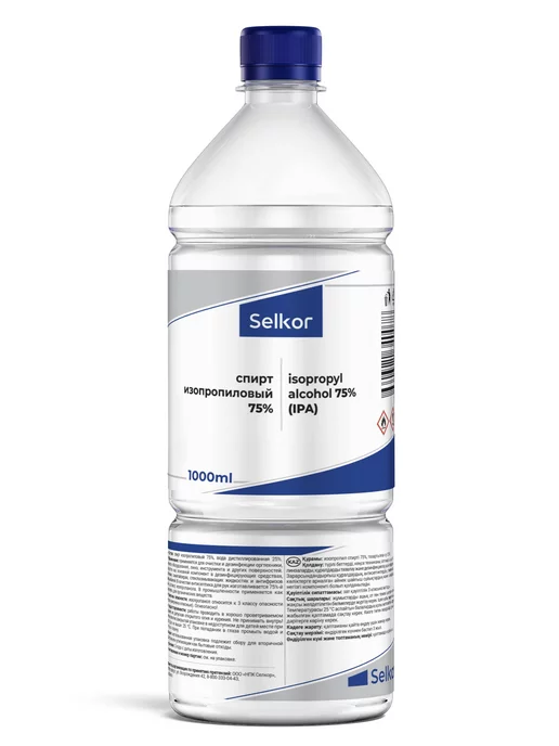 Selkor Спирт изопропиловый 75% 0,5 л, 1 л, фото 2