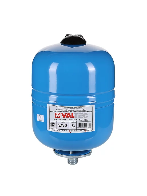 Valtec Бак расш. для ГВС и ХВС 12л. СИНИЙ VT.AV.B.060012, 12 л, фото 2