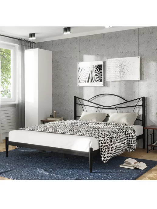 Форвард мебель Кровать Нори двуспальная 160х200 с изголовьем, 160x200, фото 8