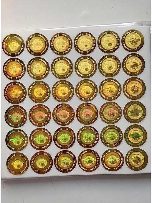ГОЛО Голографические наклейки 36 штук 25 мм диаметр, вариант