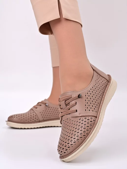 Letsgo Shoes мокасины, коричневый
