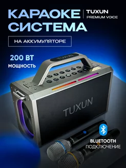 Караоке система с двумя микрофонами портативная Premium Tuxun 213969359 купить за 22 453 ₽ в интернет-магазине Wildberries