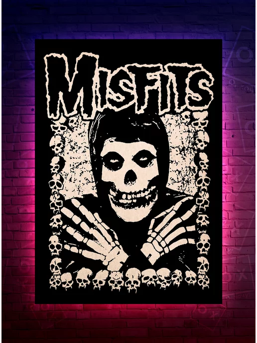 О-Хочу! Постер - The Misfits - Rock Legends 1977 - Хоррор-Панк