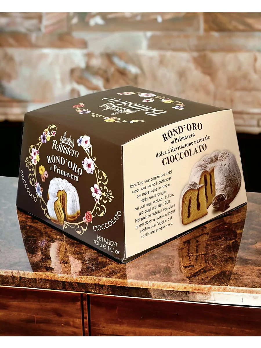 Кекс (кулич) Rond'Oro с шок кремом 400г, Италия