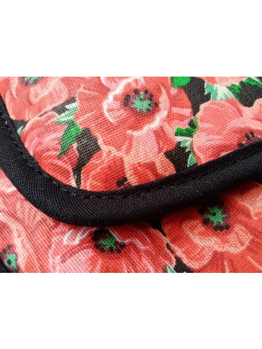 lorena-textile Прихватки кухонные Маки (кб), черный, фото 3
