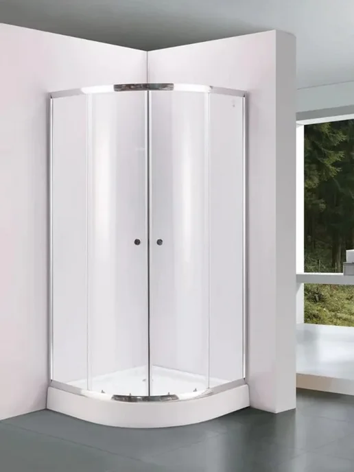 BAUEDGE Душевой уголок 80x80 с поддоном Dream Hit угловой 195 см, вариант, фото 5