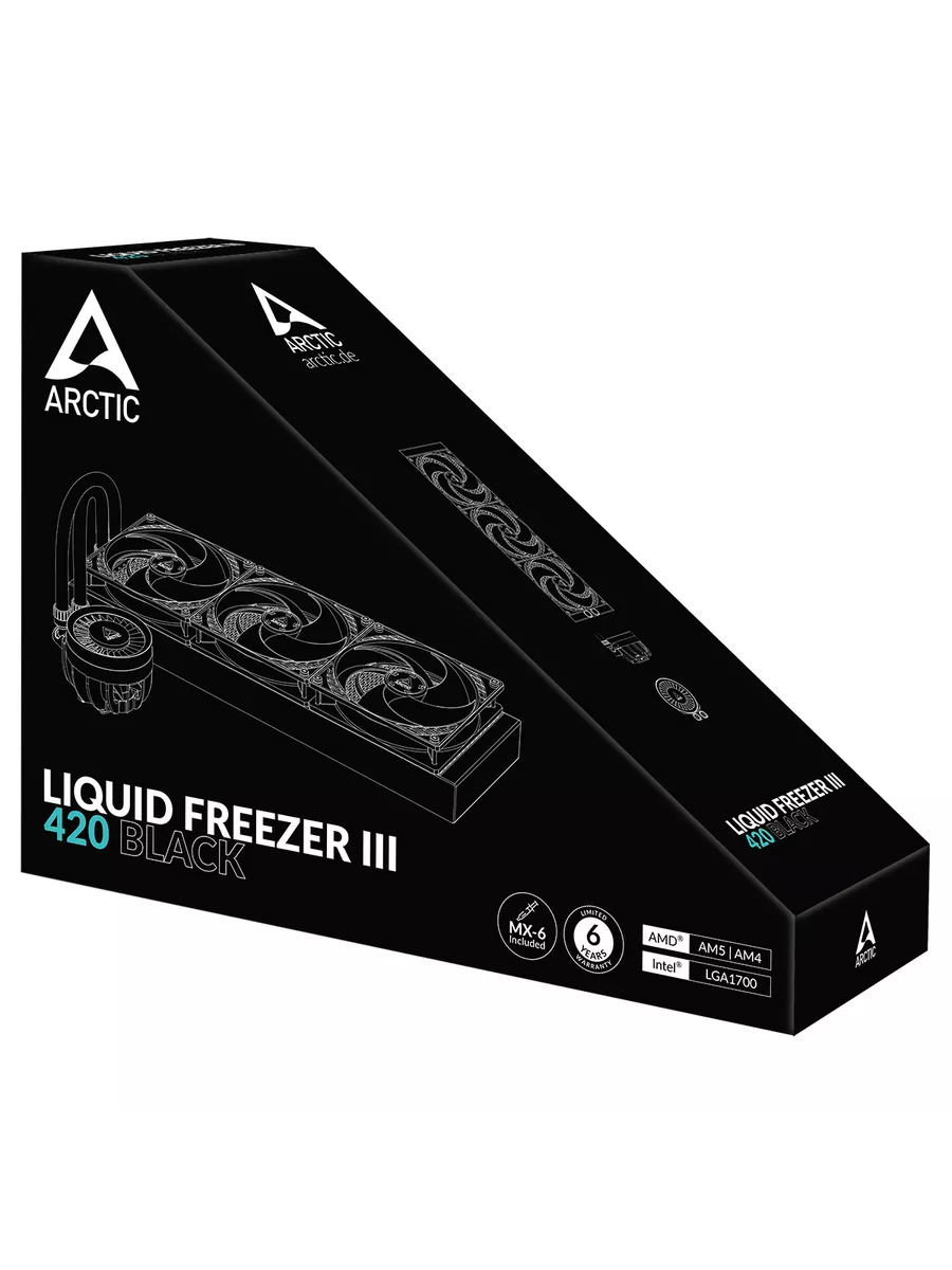 Водяное охлаждение Arctic Liquid Freezer III 420 Arctic 214200821 купить в  интернет-магазине Wildberries