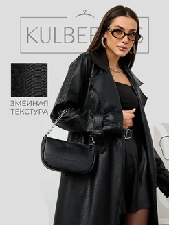 Плащ тренч длинный кожаный с поясом на осень Kulberries 214251912 купить за 8 580 ₽ в интернет-магазине Wildberries