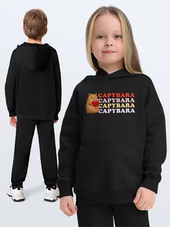 Детское худи Animals Животные Capybaras Капибары Cappy Каждому Своё Kids 214358887 купить за 1 854 ₽ в интернет-магазине Wildberries