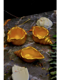 Набор подставкок декоративных ракушек из гипса для украшений Твоё Искусство 214360415 купить за 437 ₽ в интернет-магазине Wildberries