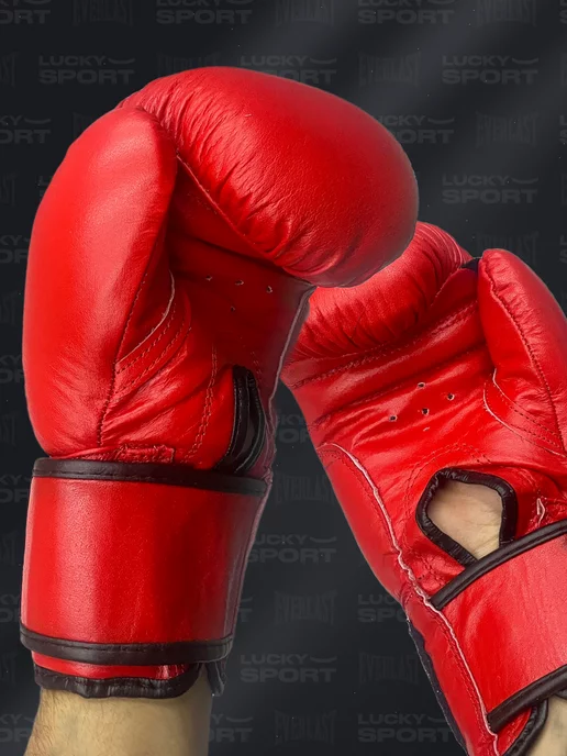 Lucky Sport Боксерские перчатки для бокса, красный, фото 4
