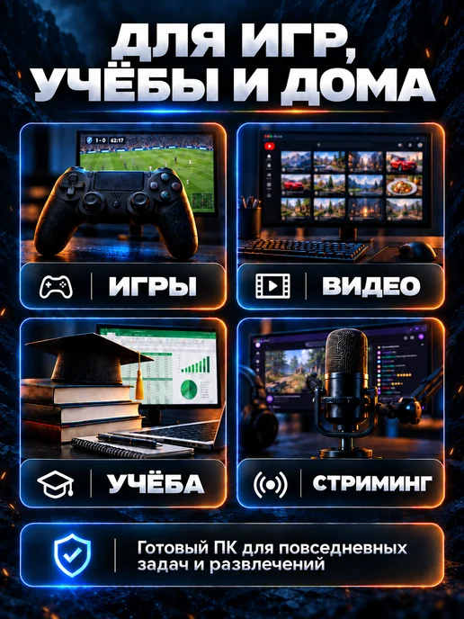 Intel Игровой компьютер i7 RX 580 8GB 32ГБ 512SSD, 8 ГБ, 32 ГБ, фото 5