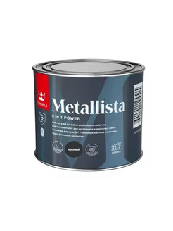 METALLISTA краска по ржавчине 3в1, глянцевая, чёрный 0,4л Tikkurila 214408091 купить за 1 054 ₽ в интернет-магазине Wildberries