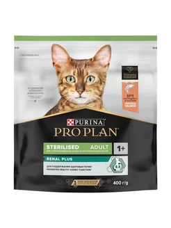 Sterilised Renal Plus c лососем 400г, здоровье почек Purina Pro Plan 214443676 купить за 673 ₽ в интернет-магазине Wildberries