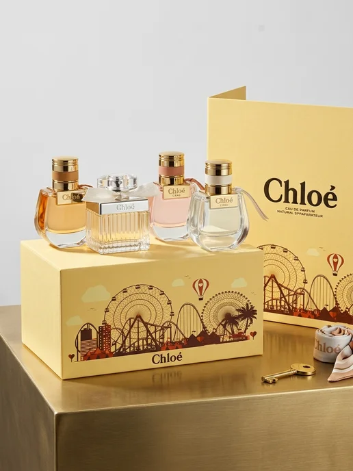 подарочный набор Chloe набор парфюма Хлое на подарок 4 в 1, 4 шт, фото 2
