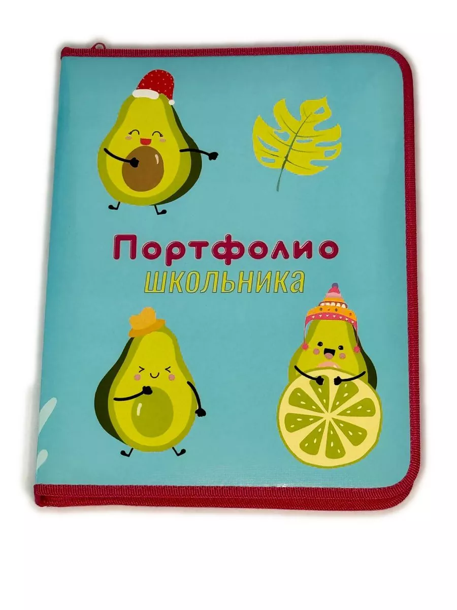 Папка-портфолио школьника, 8 вкладышей, универсальная