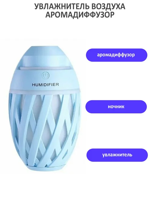 TondaShop Увлажнитель воздуха аромадиффузор, голубой