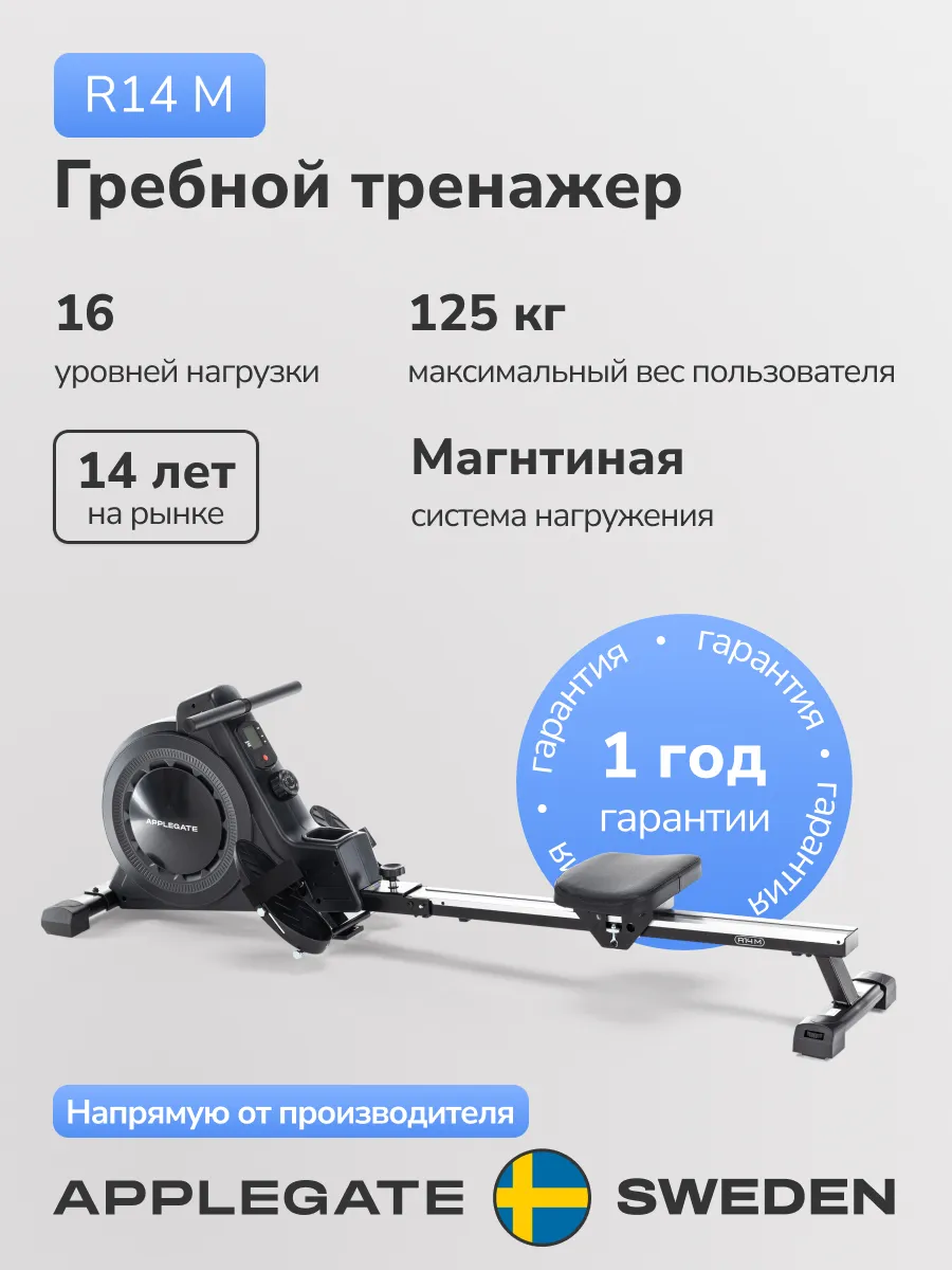 Гребной тренажер домашний...