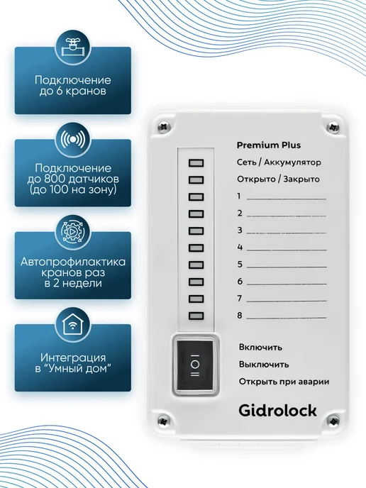 GIDROLOCK Система защиты от протечки Premium Plus Bonomi 3 4", вариант, фото 4