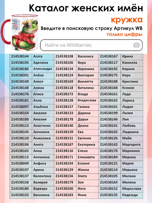 print LOOK Кружка с именем Анжелика, красный, фото 5