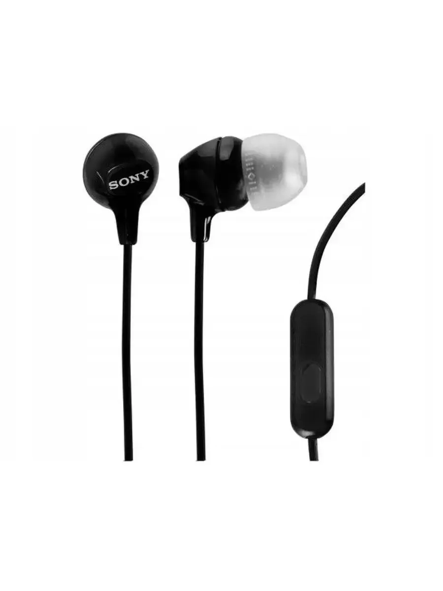 SONY Наушники с микрофоном MDR-EX15AP Black