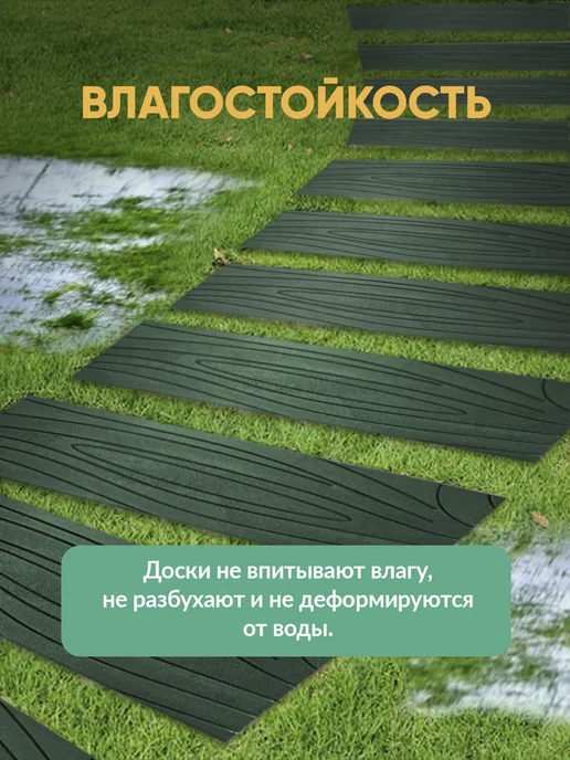 НеоКомпозит Террасная доска полимерпесчаная, зеленая, 4 шт, 4 шт, фото 7