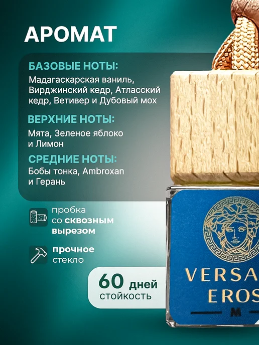 Пахнет и Точка Ароматизатор в Машину - Автопарфюм Versace eros Пахучка, вариант, фото 2