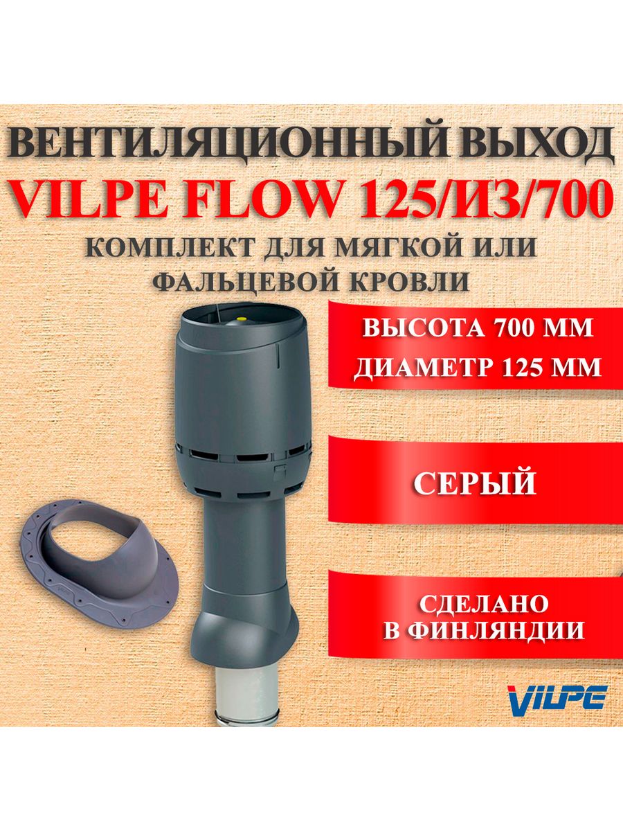 Вентиляционный выход vilpe 125